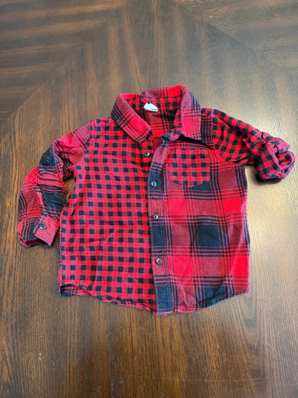 GAP Toddler Boy Buffalo Plaid & Chambray Shirt Bundle 18-24M